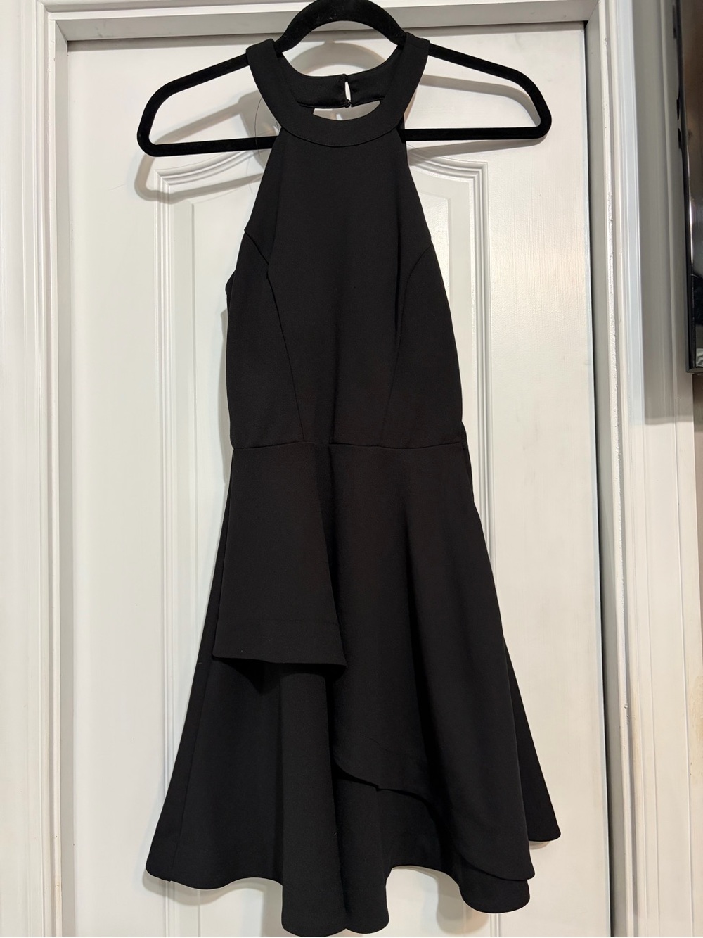 Speechless Black High-Neck with Back Bow Detail Dress